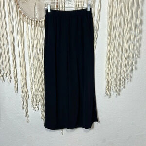 Eileen Fisher NWOT Black Tencel/Lyocell Blend Flowy Pullon Pants Size XXS